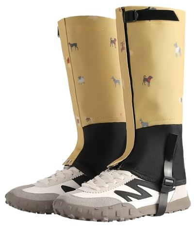 Leg Gaiters - Waterproof Adjustable Protectors - Breathable Protection Shoe Guards - for Teens Boys Children Youth Climbing Snowshoeing Cycling Skiing Walking Winter