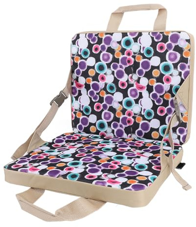 CHICIRIS Vikbar Stadionkudde Tjockblommig Bärbar Stol för Fiske Camping Utomhusaktiviteter 38x32cm