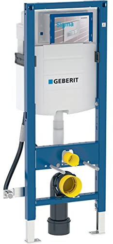 Geberit - Bastidor Geberit Duofix Para Inodoro Suspendido, 112 Cm, Con Cisterna Empotrada Sigma 12 Cm, Sin Barreras (111.350.00.5)
