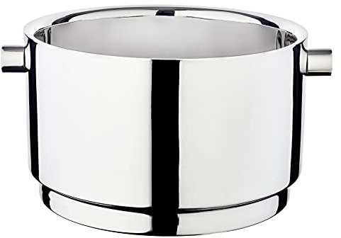 EDZARD Raffreddatore per bottiglie Rayo (altezza 20,5 cm, Ø 32 cm), acciaio inox, lucidato a specchio, a doppia parete
