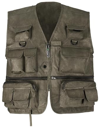 FROGG TOGGS Cascades Classic50, Lightweight and Breathable Fly Fishing Vest, Stone, X-Large