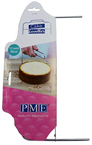 PME CL12 Taglia Torte Professionale con Filo, Acciaio Inossidabile, Argento, 10 x 2 x 30 cm