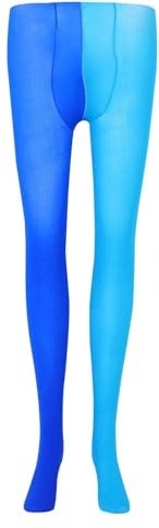 Bestoyard Chaussettes collants 2 couleurs pour costume Médium Azzurro + Blu