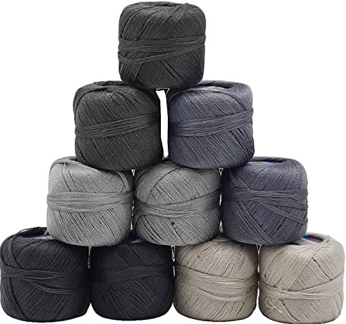 Stopfgarn 10x20m - Farbauswahl- Stopftwist zum Ausbessern von Tetilien - Garn zum Basteln 100% Baumwolle(5 graus sortiert)