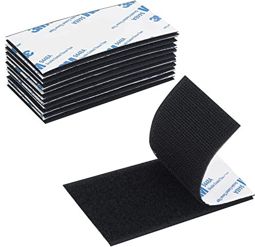 15 paires autocollant de feutre adhésif solide en tissu, ruban adhésif à déchirer de 2 x 4 pouces pour tapis de voiture, coussins de canapé, tissu, pédalier, accrocher des tableaux