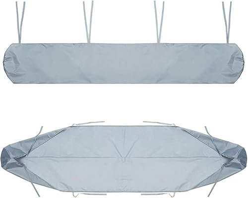 Funda Protectora para Toldos, Cubierta para Toldo de Patio, Cubierta Retráctil Enrollable, Cubierta Impermeable para El Polvo, para Patio Cubierta Retráctil, Jardín Al Aire Libre (2.5M,Plateado)