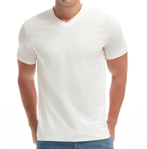 VEIISAR T-shirt för män – kortärmad rund hals mjuka elastiska t-shirts fräscha klassiska t-shirts