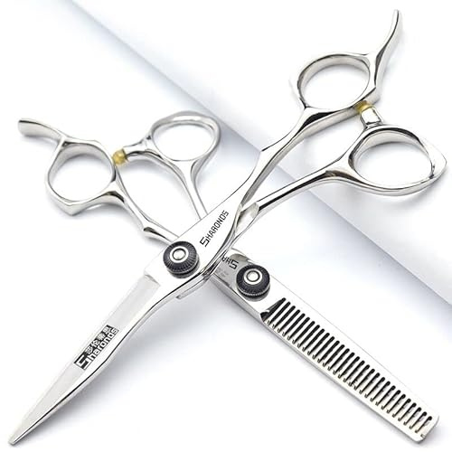 Japan 440 stålsax professionella hårdressing Scissorer för barberare törnhår shears 12,7 cm (15,5/16,5 cm) (6 tum–2 st.)