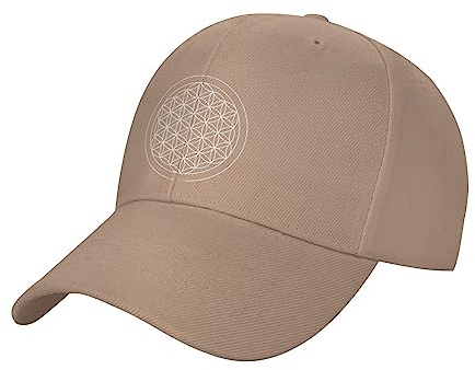 KWQDOZF Blume des Lebens Heilige Geometrie Hut Outdoor Baseball Cap Sandwich Cap Truck Driver Cap Schirmmütze
