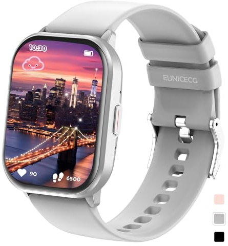 EUNICECG Smartwatch Bambini Fitness Tracker Pedometro Contapassi Bambino Sleep 100+ Modalità Sportive Giochi Sveglia Calcolatrice Cardiofrequenzimetro Gioco Regalo Orologio Bambina Ragazza Bambino