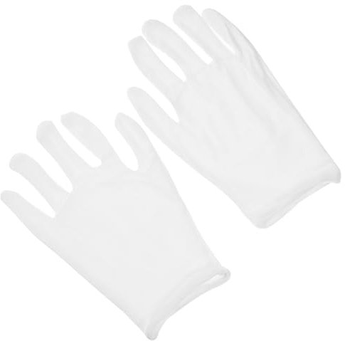 CIYODO Schmuck Baumwollarbeits 100% Größe Für Schmuck Ünzprüfung Atmungsaktiv Komfortabel Für Änner Weiss Baumwoll