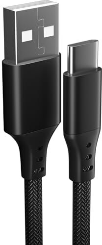 pluX Cable For Google Pixel 10 Pro 9 Pro XL//9/8A/8/8 Pro/7A/7/7 Pro/6A USB A to USB C Cable, 60W (2M) USB C Charger PD Fast Type C for Google Pixel 8A 8 8 Pro 6 6 Pro 5 4 3 2 XL (BLACK)