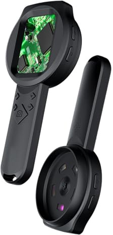 Microscopio per Bambini Adulti, 1000X Glassythell Digital Nicked With 15 LED LED, Schermo HD 2,8 Pollici, 2 MP Supporto di Vetro D'ingrandimento Digitale Portatile 4 Bottoni