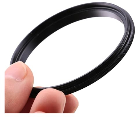 Aluminum 49-52-55-58-62-67-72-77-82mm Male to Male Coupling Step Ring Adaptor Dual Male Camera Macro Lens Reverse Adapter Ring Compatible for Fuji, Compatible for Sony(52-62mm Dual Male)