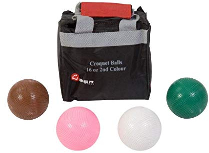 Uber Games Set of 4 Croquet Balls, 16oz, 2nd Colours, Composition