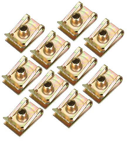 JenNiFer 10 Unids M6 6Mm Sportbike Fairing Spire Clips De Velocidad Abrazadera Grapas Tornillo Tuercas Kits para Motocicleta Coche