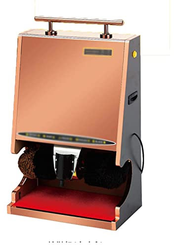 YANYUESHOP Shoe Polisher Automatic Shoes Cleaning Machine,Electric Shoe Polish Machine with Shoe Brush,Automatic Induction,Suitable for Household Or Public Use,Black mirror (Rose Gold)
