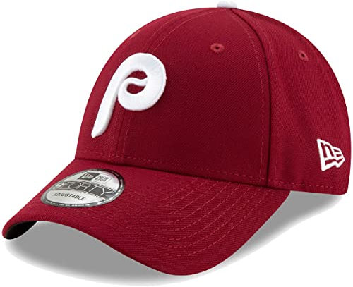 New Era MLB The League 9FORTY Verstellbare Mütze Cap Einheitsgröße, Philadelphia Phillies Cooperstown Kastanienbraun, Einheitsgr��e