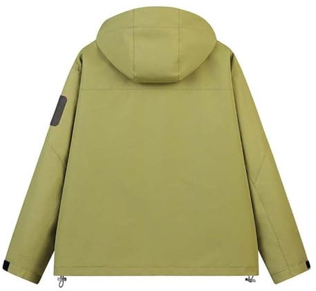 SRZYMJ Windjacke Herren Jacke Herren Schwarz Rot Regenjacke Wasserdicht Atmungsaktiv Outdoor Fleecejacken Für Herren Hoodie Pullover Jacke Herren Schwarz Rot Light Grün Wärme Weste S