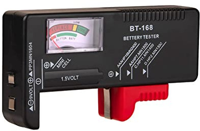 CAIONPLE BT-168 Piles AA/AAA/C/D/9V/1.5V Compteur à Code Couleur Indiquant Volt Testeur BT168