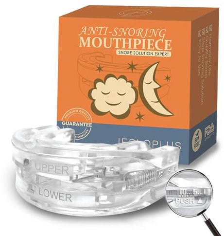 Jinfanshurich Schnarchstopper – Verstellbare Anti-Schnarchschiene, Waschbare Aufbissschiene gegen Schnarchen, Wiederverwendbar & Effektiv – Befreien Sie sich von Schlafstörungen