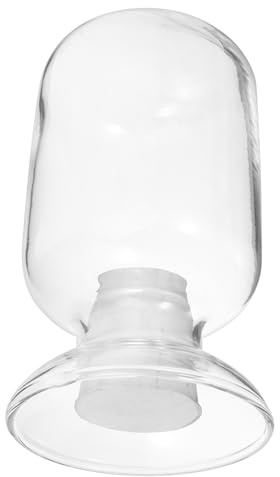 TOYANDONA Frasco de Vidrio Cloche para Cerillas con Tapa Almacenamiento Seguro y Elegante Material Saludable Olor para Decoración y Uso Diario