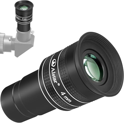 Alstar Telescope Eyepiece, 58 Degree 4mm 1.25 Inch Wide Angle Planetary Eyepiece for 1.25 Inches Astronomic Telescopes & Filters, Fully Multi-Coated Lens Telescope Accessory