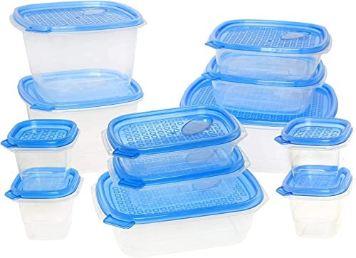 MyChoice Snap-On Airtight Lid 750ml Food Storage Container 10 Pack - Leakproof Microwave Freezer Dishwasher Safe with Lid Vents
