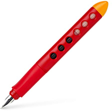 Faber-Castell 149852 - Schulfüller Scribolino, für Rechtshänder, Rot, 1 Stück