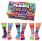 United Oddsocks - Miss Mashers – 6 lustige Socken für Mädchen, EUR 30,5-38,5, mehrfarbig, 30,5-38,5