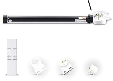 zemismart WiFi Motorized Roller Blinds Motor for 38MM Tube 0.8N Shutter Tubular Motor Max 3KG 2M Blind Smart Life/Tuya APP Timer,Echo Voice Control,Packed with Remote,No Need Hub (3kg)