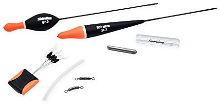 Sbirulino® kit smeraldo ideale per la pesca alla trota, tremarella con galleggianti, vetrino, piombo slim, girelle triple e stopper silicone