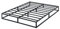 Olee Sleep 22cm Modernes Metall-Plattformbett / Metallbettgestell / Stahl-Lattenrost / Matratzenrahmen / Kein Boxspring erforderlich / 140 x 200cm / Full / Schwarz