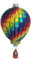 Krebs Glas Lauscha - Weihnachtsdekoration/Christbaumschmuck aus Glas - Heißluftballon - Größe: ca. 14 cm