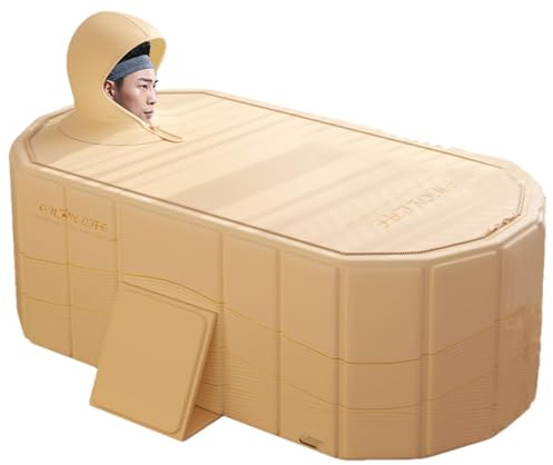 Baignoire portable pour adulte, baignoire portable pour cabine de douche | Baignoire portable confortable et pliable – Baignoire à remous réutilisable pour une seule baignoire spa pour les voyages en