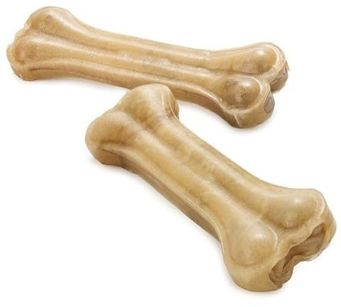 BVS Vet Shop | Hueso Prensado Perros Grandes | Snack Saludable Que satisface el Instinto Natural de morder en Perros manteniendo la dentadura Fuerte | 27 cm | 2 Unidades