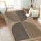 Capslpad Alfombra de pasillo 80 x 150 cm, aspecto de yute, alfombra natural, lavable, alfombra negra y marrón, antideslizante, salón, pasillo, cocina, dormitorio, balcón