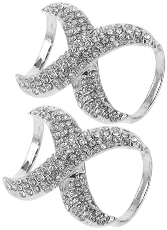 SAFIGLE Fibbia a Forma di Cerchio per Sciarpa 2 Pezzi Argento in Lega di Zinco Design Antiscivolo per Fissare Sciarpe e Magliette in Estate, Accessorio Elegante e Versatile