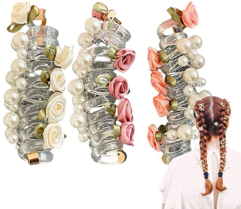 Cintas Para El Pelo Espiral - Gomas Para El Cabello De Linea Telefonica Coloridas,Accesorios y Elásticos para Colas de Cabello para Uso Diario en Adolescentes