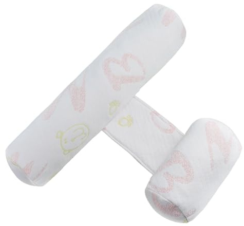 Almohada antivuelco para bebé, cuña para dormir de lado y almohada antivuelco, posicionador de sueño infantil ajustable para cochecito de cuna, funda de seda de leche transpirable, lavable a máquina