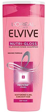 L'Oréal Elvive Nutri Gloss - Shampoo lucido per capelli smussati, 250 ml