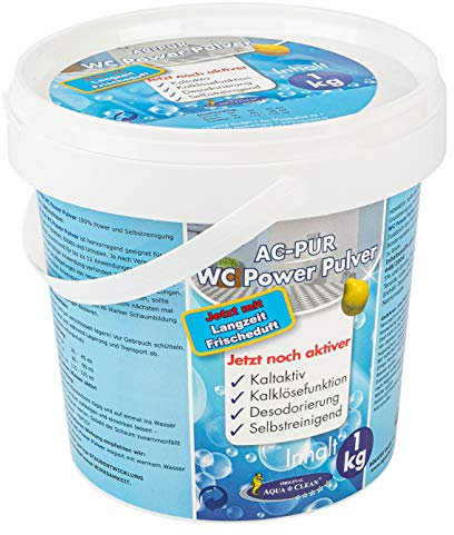 AQUA CLEAN WC Power Pulver 1kg mit Langzeit Frischduft