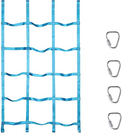 JAWSEU Kinder Kletternetz - Kletternetz Kinder Outdoor Schaukel Kletterwand, Kinder Kletternetz Outdoor Ribbon Net, Für Freiensport-Entwicklungstraining, Garten