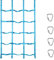 JAWSEU Kinder Kletternetz - Kletternetz Kinder Outdoor Schaukel Kletterwand, Kinder Kletternetz Outdoor Ribbon Net, Für Freiensport-Entwicklungstraining, Garten