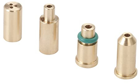 BODYA 4Pcs/Set Universal Brass Copper Nozzle Refill Butane Gas Adapter for S.T Dupont Yellow/Red/Green/Blue Caps Lighter