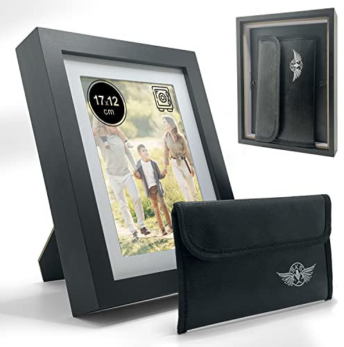 Cornice per Foto | Nascondiglio segreto | libro cassaforte |Ignifuga e impermeabile| Cassaforte Invisibile| Cornice 13x18|scomparto segreto| cassaforte nascosta| Salvadanaio banconote |Cornice legno