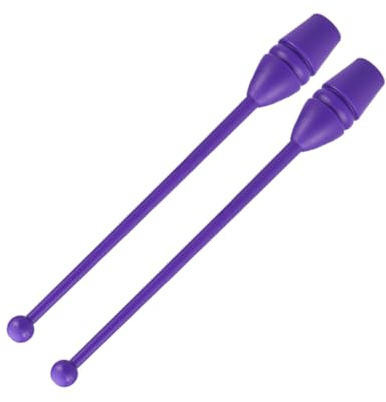 Yardwe Rhythmic Gymnastics Stick for Children and Adults Purple Plastic