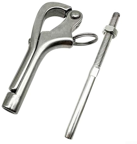 Gancio per pellicano, gancio a sgancio rapido, gancio per pellicano, gancio apribile in acciaio inossidabile 316, per hardware per barche (8 mm)