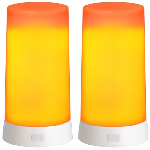 AUAUY 2Pzs Luces Ambientales LED, Lampara LED Recargable con Control Remoto