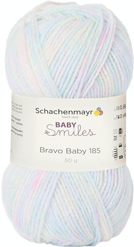 Schachenmayr Baby Smiles Bravo Baby 185 9801212-00183 pastell Handstrickgarn, Häkelgarn, Babygarn, 50 g, 6 x 12 x 6 cm
